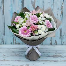 Букет цветов из:  Герберы, Альстромерии и Хризантемы #REPLACE_PRED# Ногинск-5