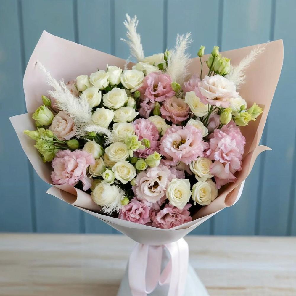 Букет цветов из: Альстромерии и Розы в Ногинск-5