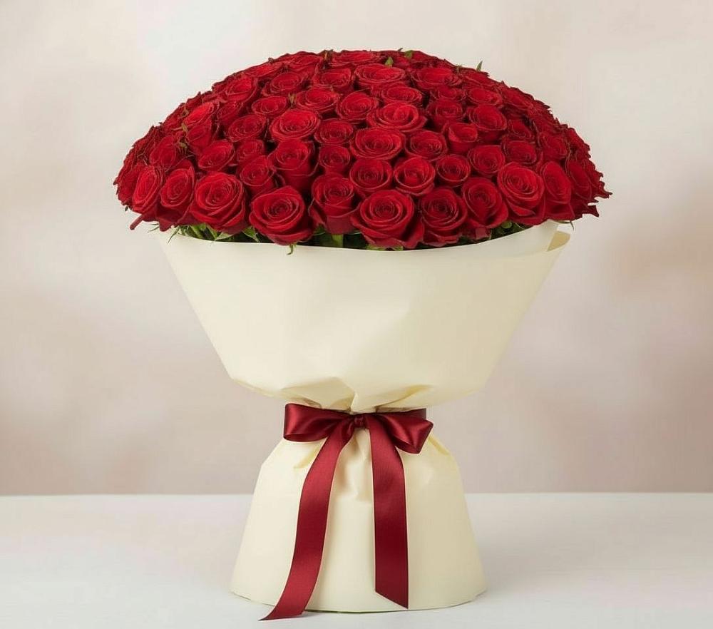 Букет 101 Красная роза Милано в Ногинск-5