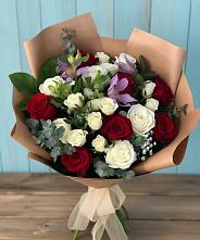 Букет цветов из:  Розы и Альстромерии в Ногинск-5