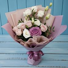 Букет цветов из:  Розы и Лизиантусы в Ногинск-5