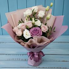 Букет цветов из:  Розы и Лизиантусы в Ногинск-5
