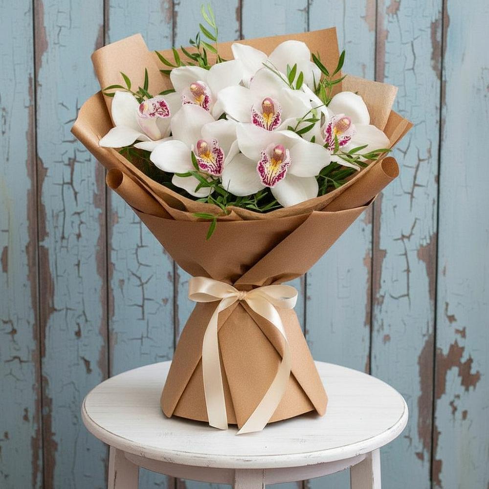 Букет цветов из: Орхидеи и Розы в Ногинск-5