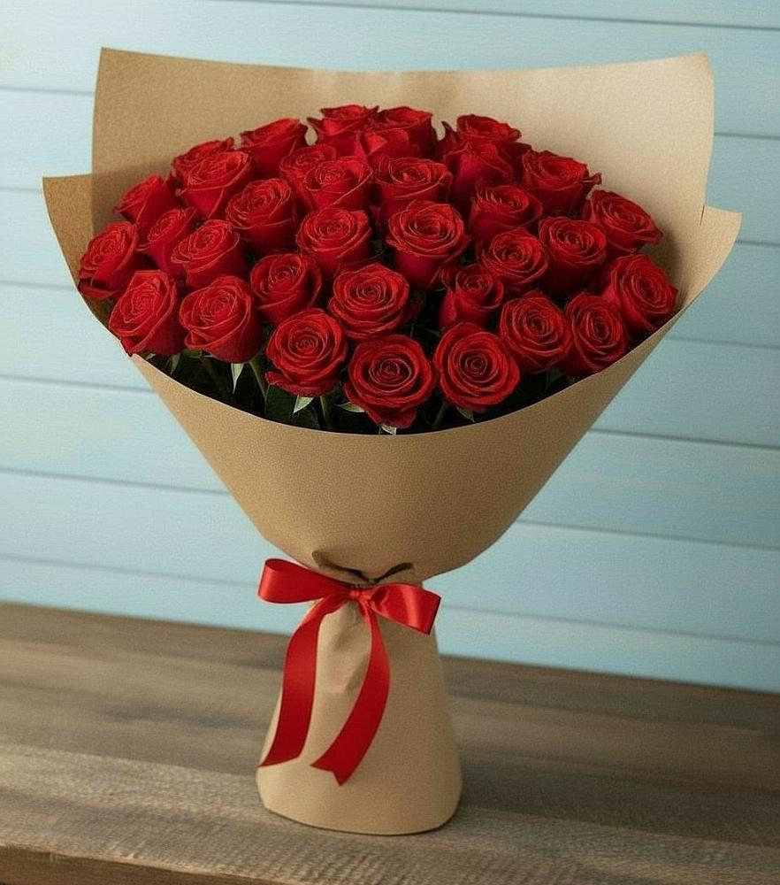 Букет Красные розы Милано в Ногинск-5