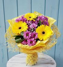Букет цветов из:  Хризантемы и Герберы в Ногинск-5