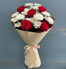 Букет цветов из:  Розы и Хризантемы #REPLACE_PRED# Ногинск-5