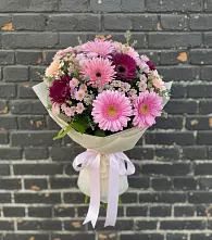 Букет цветов из:  Герберы и Хризантемы в Ногинск-5