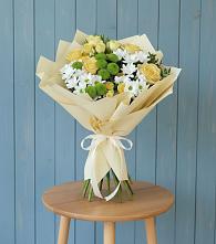 Букет цветов из:  Хризантемы и Розы в Ногинск-5