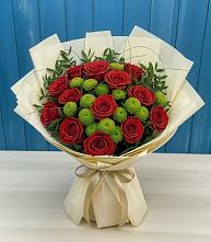 Букет цветов из:  Розы и Хризантемы в Ногинск-5