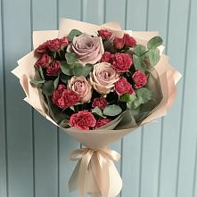 Букет цветов из:  Гвоздики и Розы в Ногинск-5