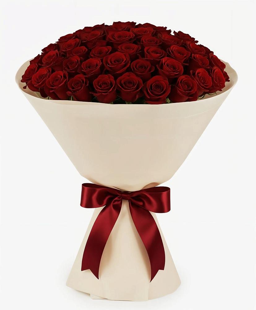 Букет 101 Бордовая роза Блэк Бакарра в Ногинск-5