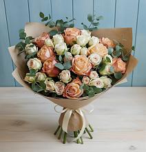 Букет цветов из:  Альстромерии и Розы в Ногинск-5
